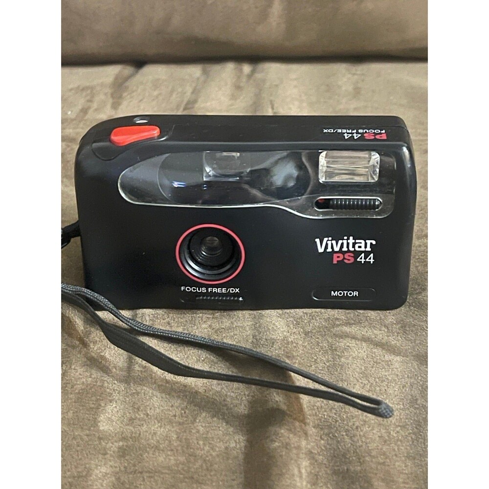 Vivitar PS44 35mm Film Camera Flash Focus Free DX Pre-Owned‎ Tested & Works